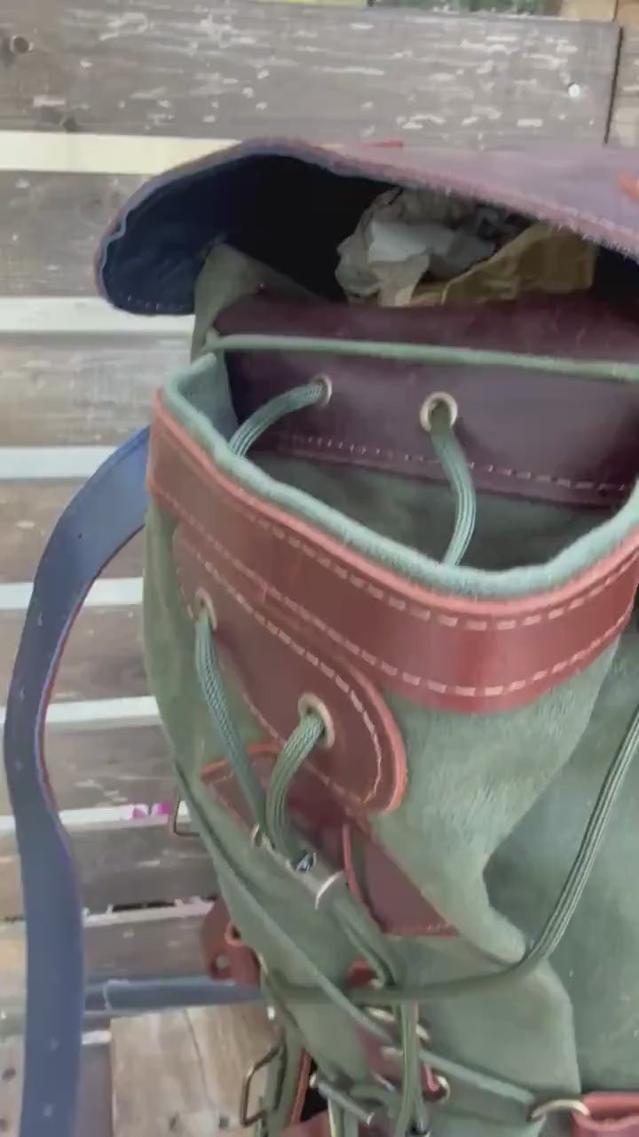 200 USD Discount | Design Awards | 25 L - 45 L | Handmade Leather, Waxed Backpack for Travel, Outdoor, Laptop, Hiking | Personalization 99percenthandmade