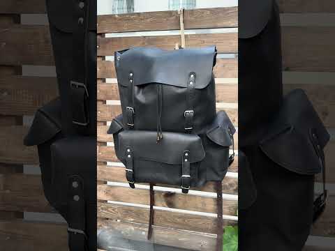 24 Hours Tested | 50L | Custom | Leather | Canvas | Bushcraft Backpack | Camping Backpack | Bushcraft | Camping | Hiking | Bag | Rucksack 99percenthandmade