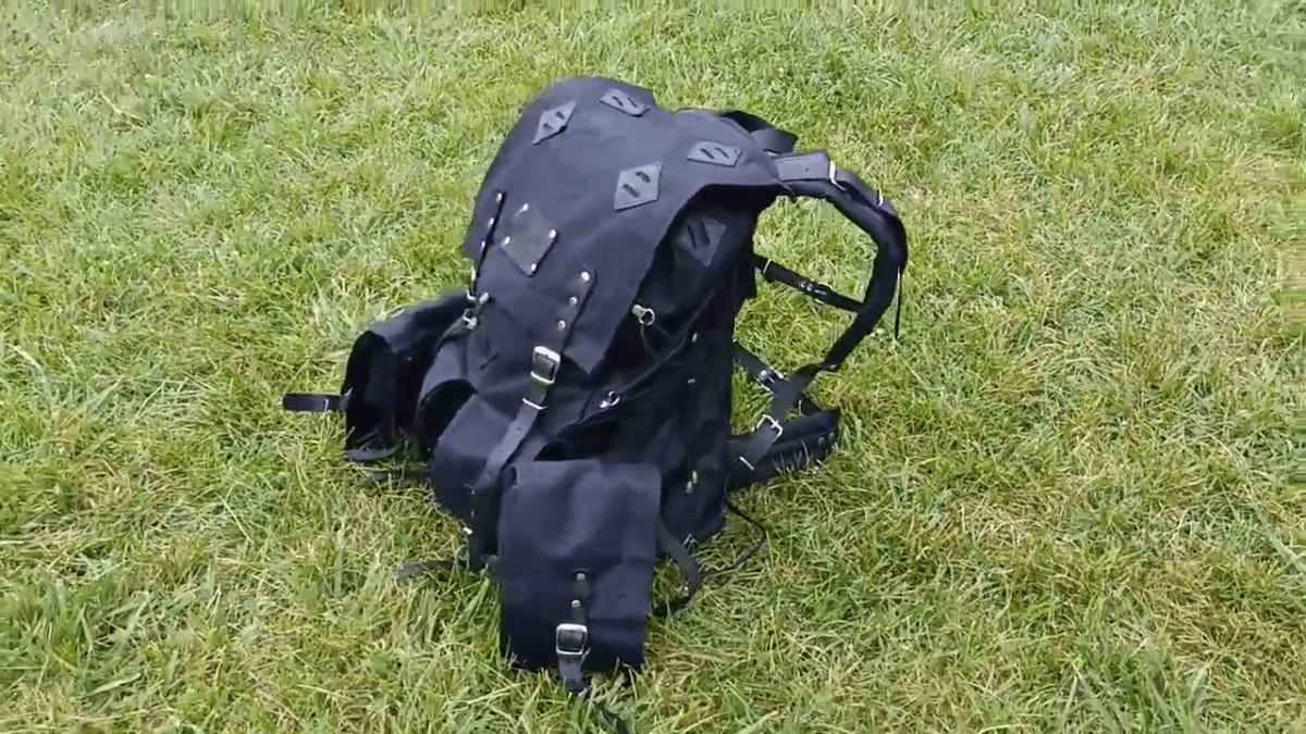 Legacy-Grade Handmade Canvas & Leather Bushcraft Backpack with Detachable Belt Pouches | Midas 99percenthandmade