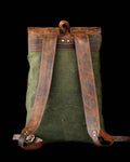 3 Colour Option, Handmade Genuine  Leather and Waxed Canvas Backpack for Travel, Camping | 25 Liters | Personalization for your request bushcraft - camping - hiking backpack 99percenthandmade   