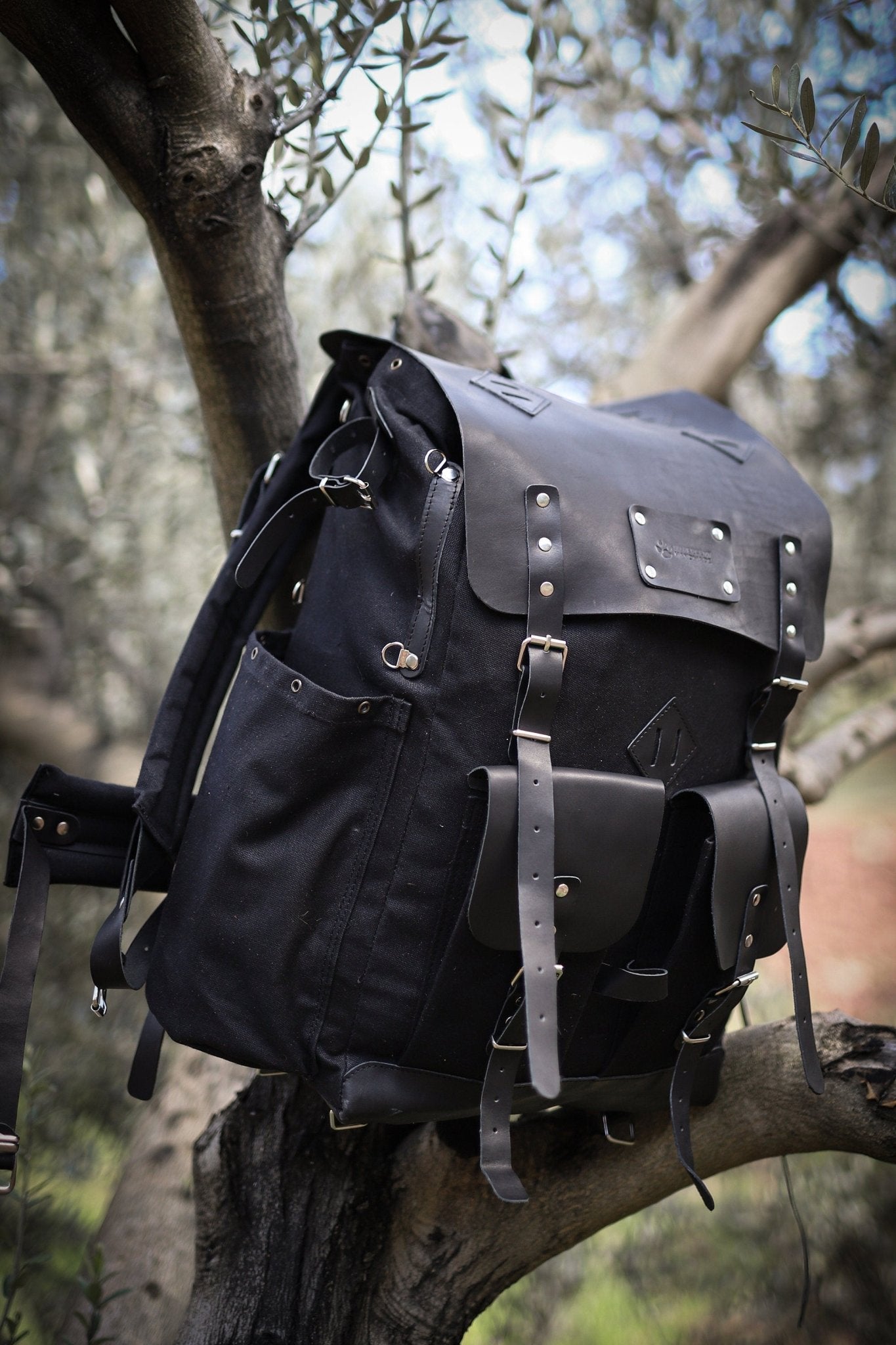 80L - 70L - 60L - 50L | Handmade | Camping Backpack | Bushcraft Backpack | Travel Backpack | Black | Brown | Green | Outdoor Backpack  99percenthandmade 30 Black 