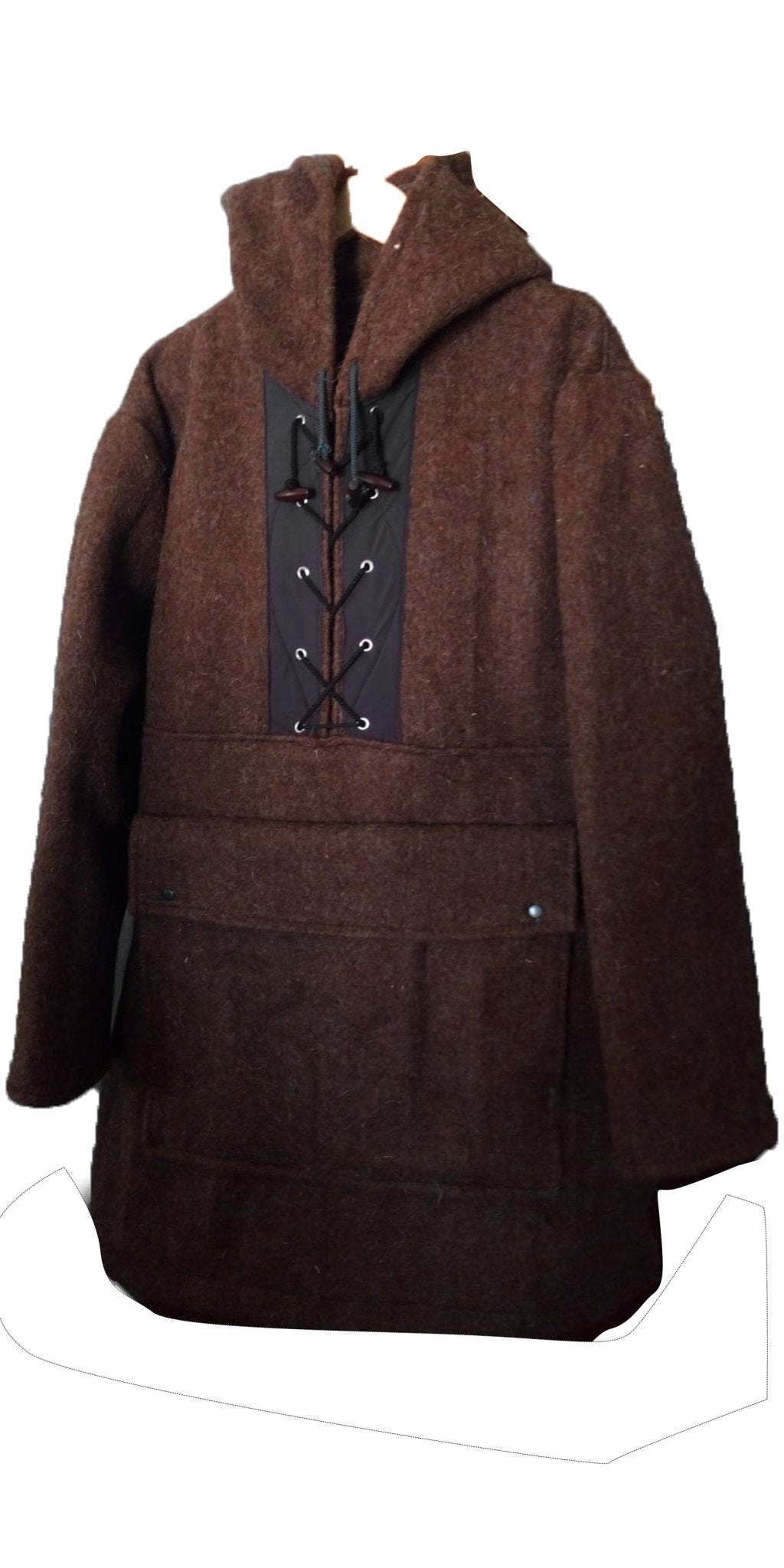 Wool anorak hoodie outlet