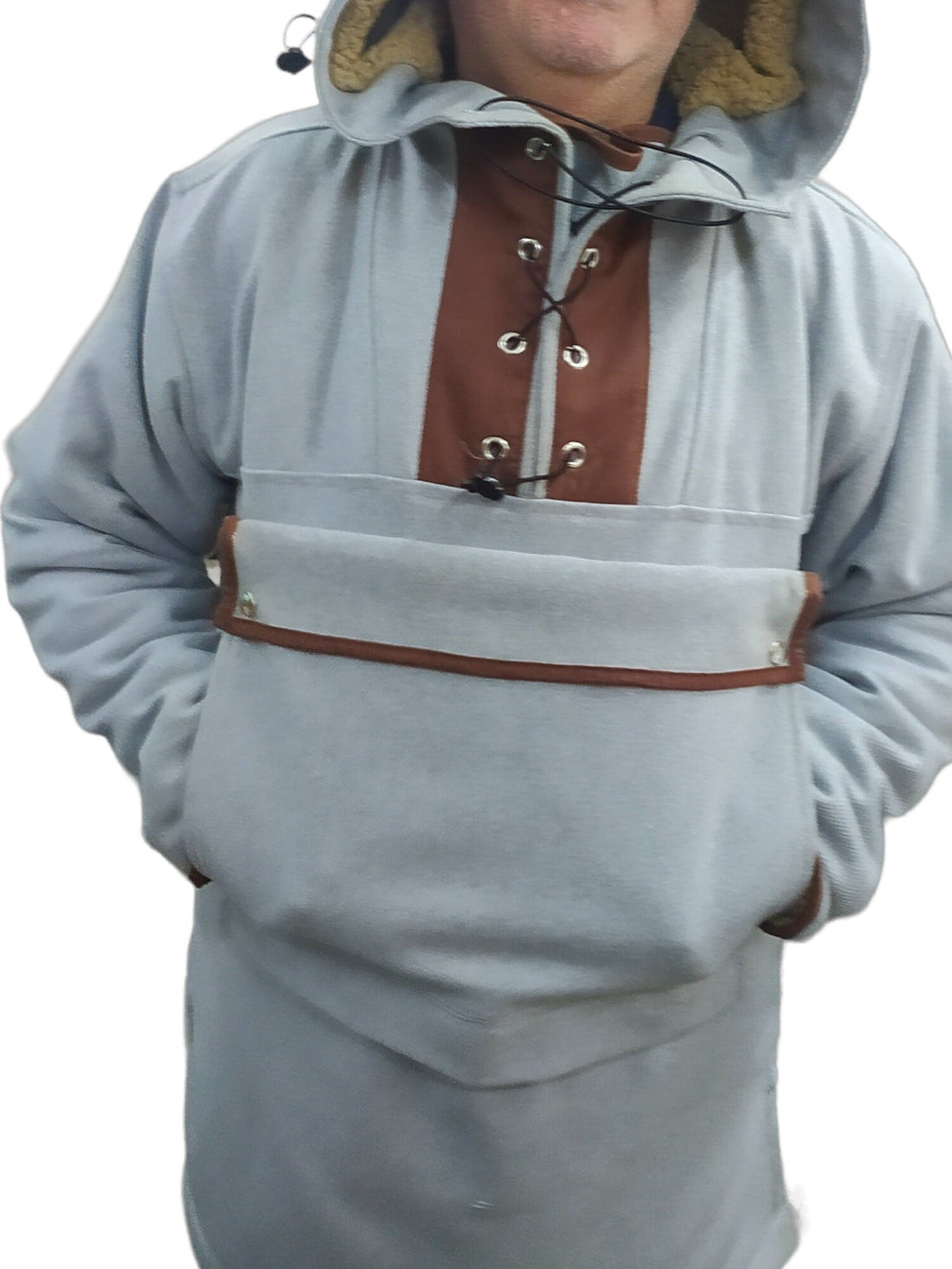 Bespoke Gray Anorak |  Bushcraft Anorak | Camping , You will be ready for adventure, Best Protection For Cold, Full Handmade  99percenthandmade   