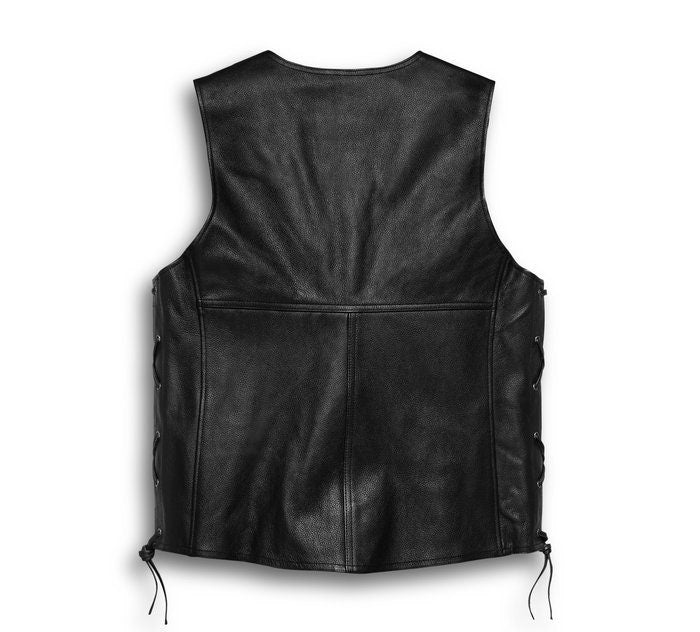 Black | Biker Vest | Motorcycle Leather Vest | Tailored to Your Size | Handmade | Leather Vest |  Cowhide skin | Gifts For Men  99percenthandmade   