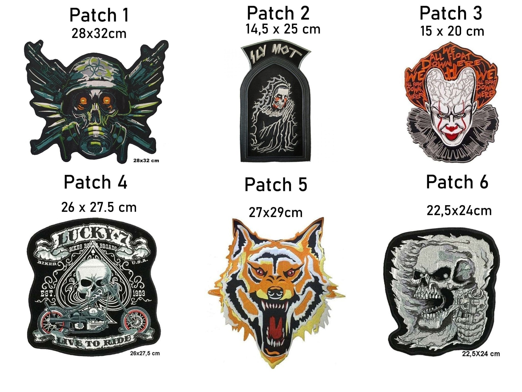 Motorcycle leather vest patches top