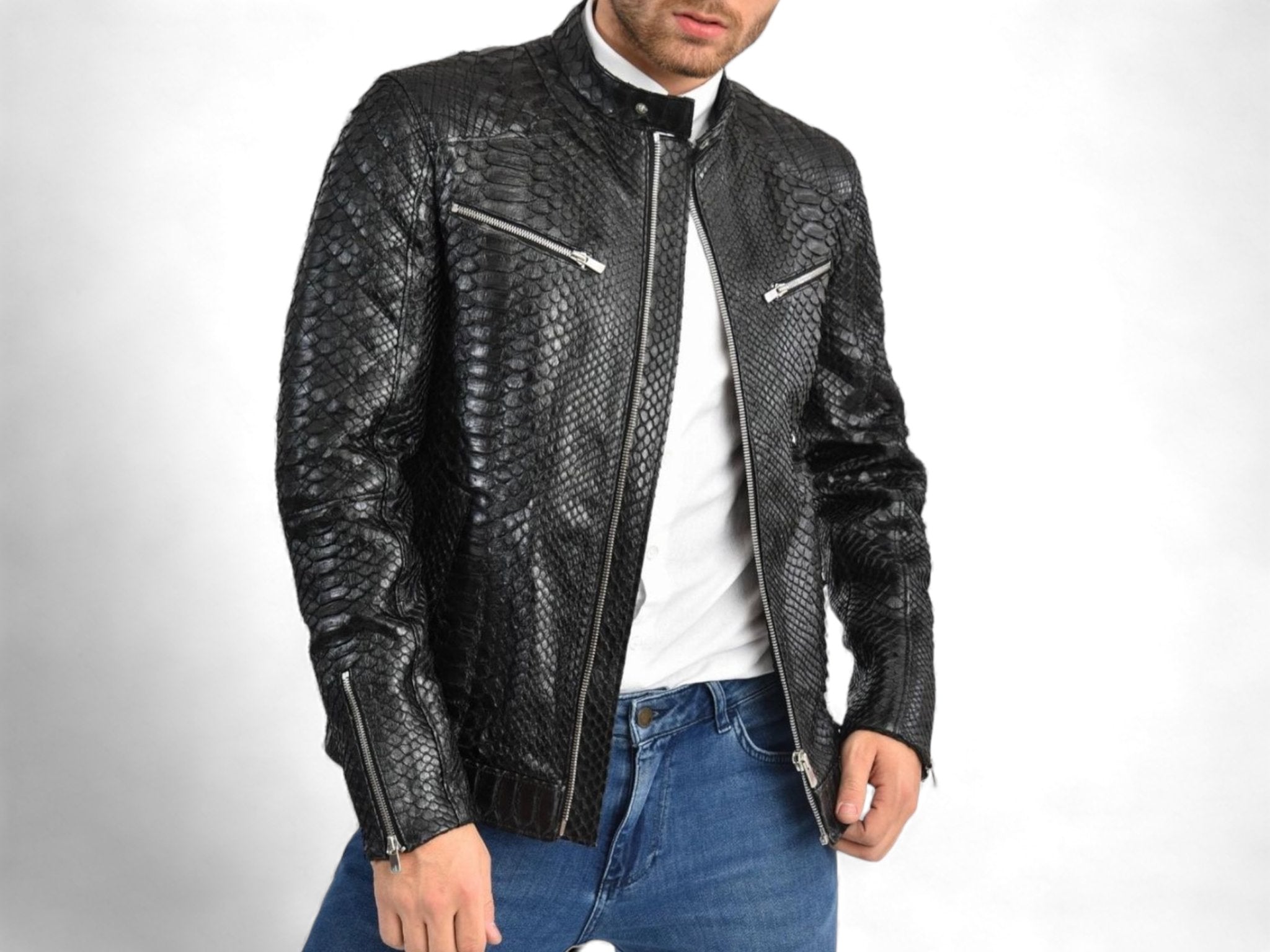 Leather Jacket Tailored to Your Size Lambskin leather