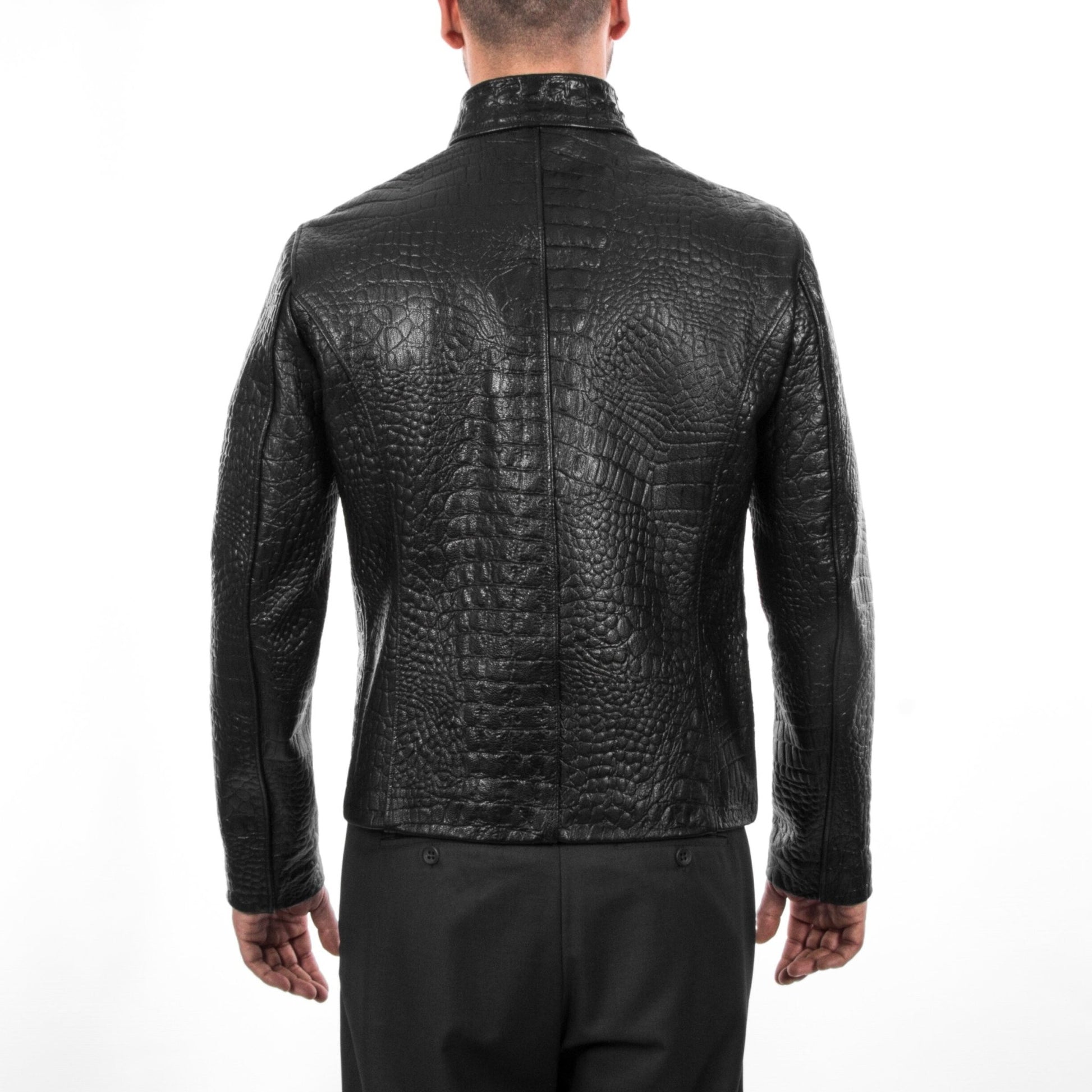 Black Lamskin Leather Jacket Slim Fit  |  Leather Jacket | Tailored to Your Size | Jacket 99percenthandmade   