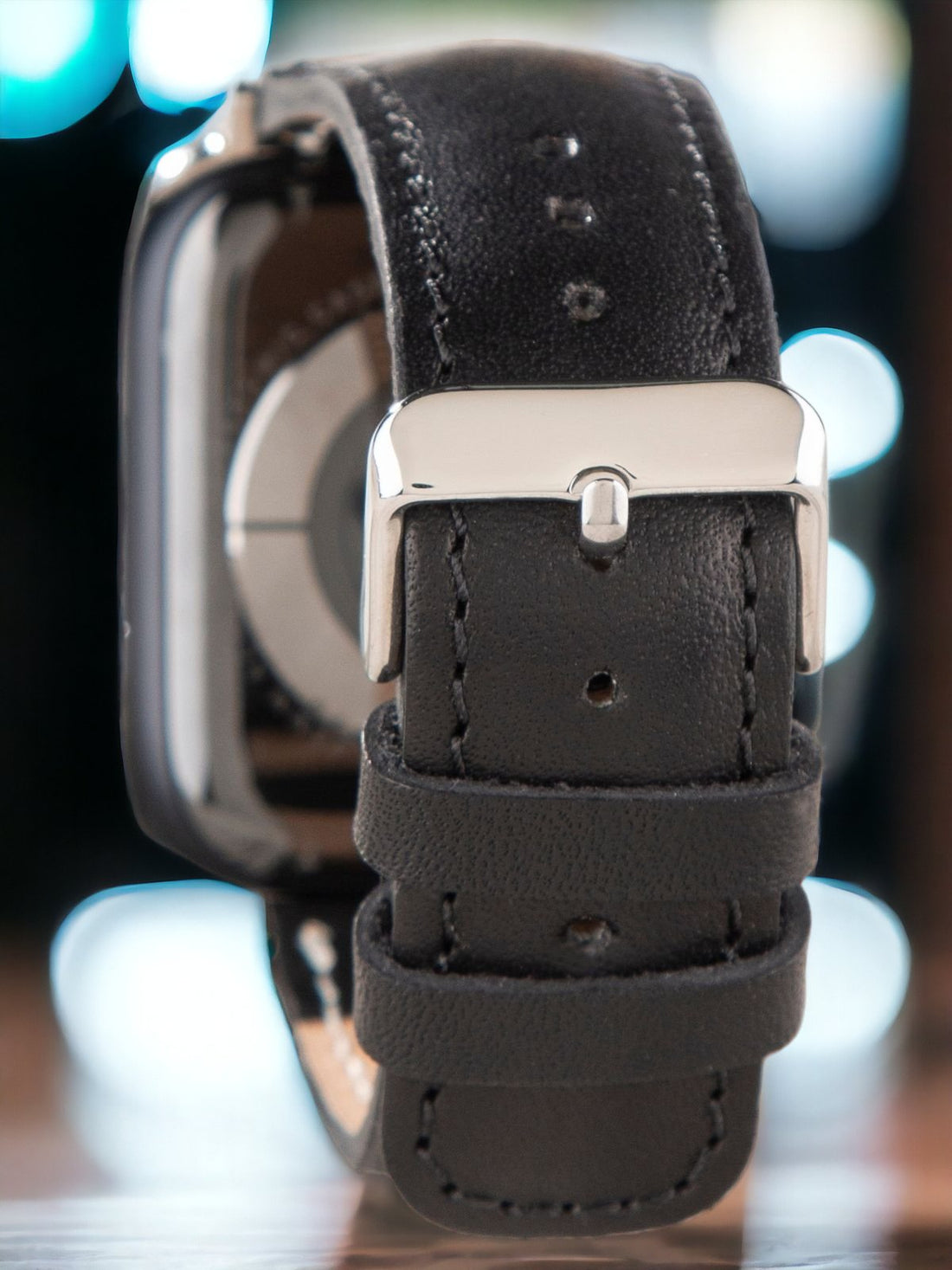 Black Leather Apple Watch Strap  99percenthandmade   