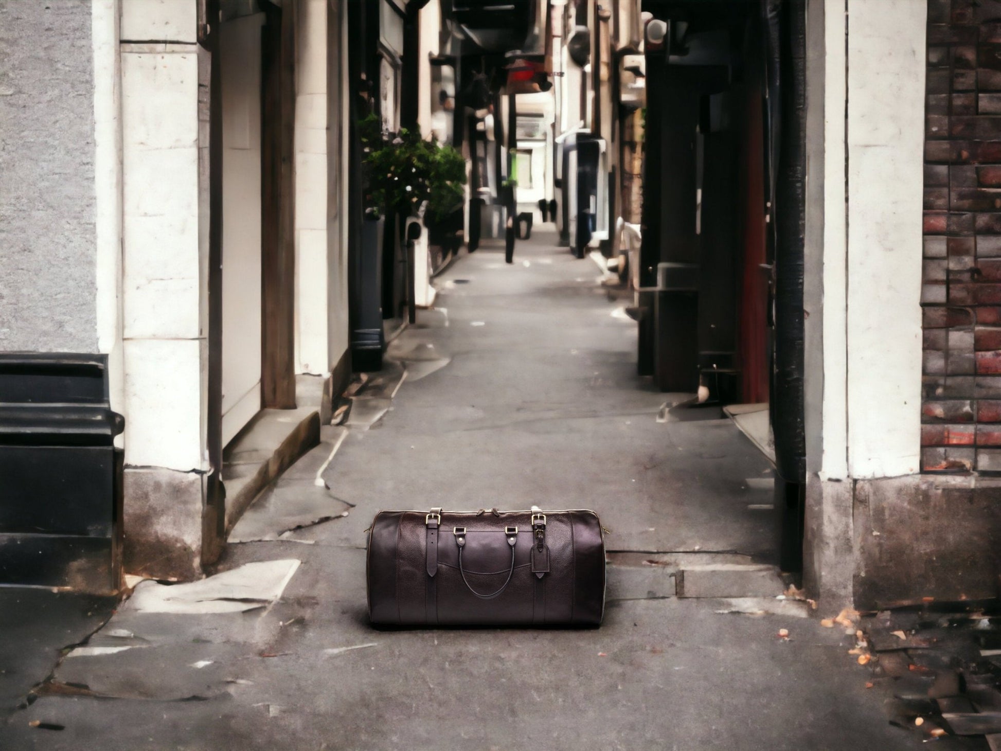 Brown | Large Men's Leather Duffle Bag | Travel Holdall | Luggage | Carry All Holdall |  Leather Luggage | Carry on Baggage  | Suitcase  99percenthandmade   