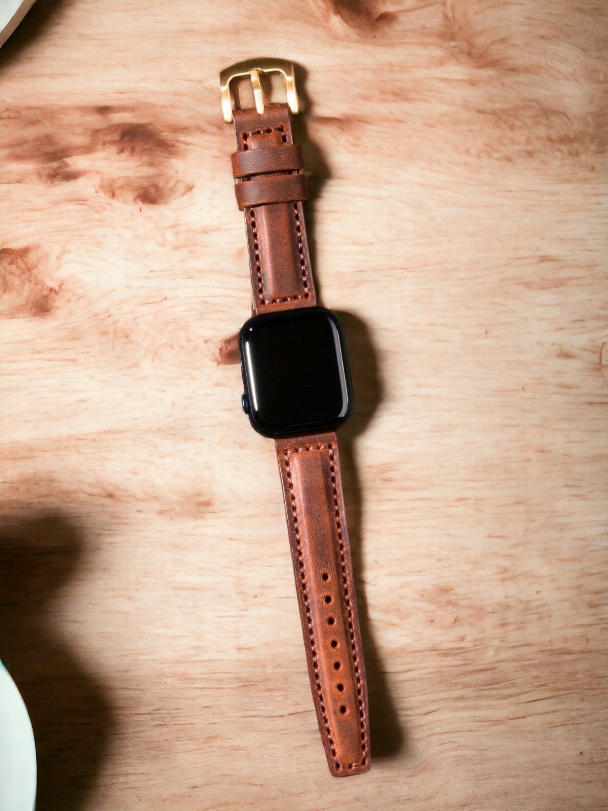 Brown Leather Apple Watch Extra Strap  99percenthandmade   