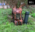 Bushcraft Backpack | Camping Backpack | Black-Brown-Black-White  | Waxed Canvas with Leather Details  | 50 L | Personalization  99percenthandmade   