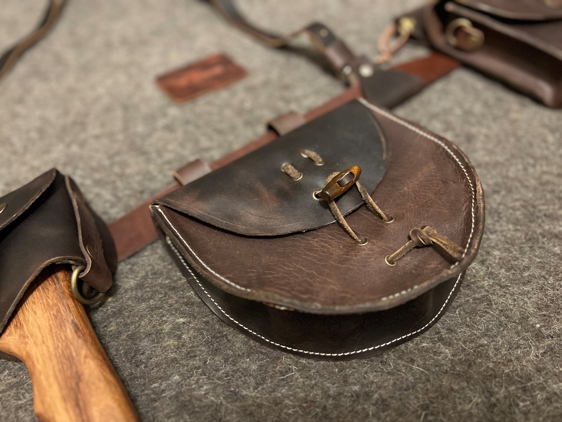 Bushcraft Leather Utility Belt Set, Tool Belt, Hunting Belt –  99percenthandmade