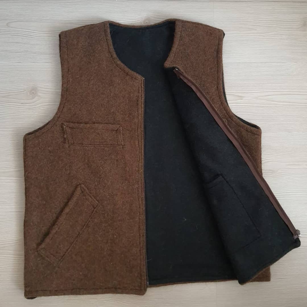 Bushcraft Handmade Brown Pants and Vest, Please enter body sizes when you order, You will be ready for adventure, Best Protection For Cold,  99percenthandmade   