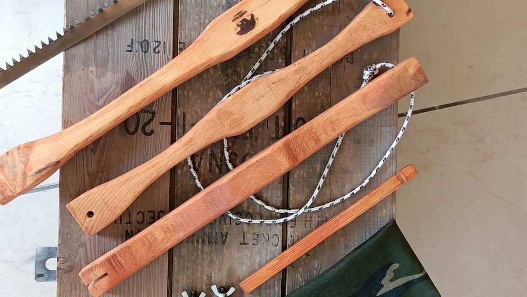 Bushcraft Handmade Bucksaw, Swedish Bow Saw,  Easy and safe to carry when folded.  99percenthandmade   