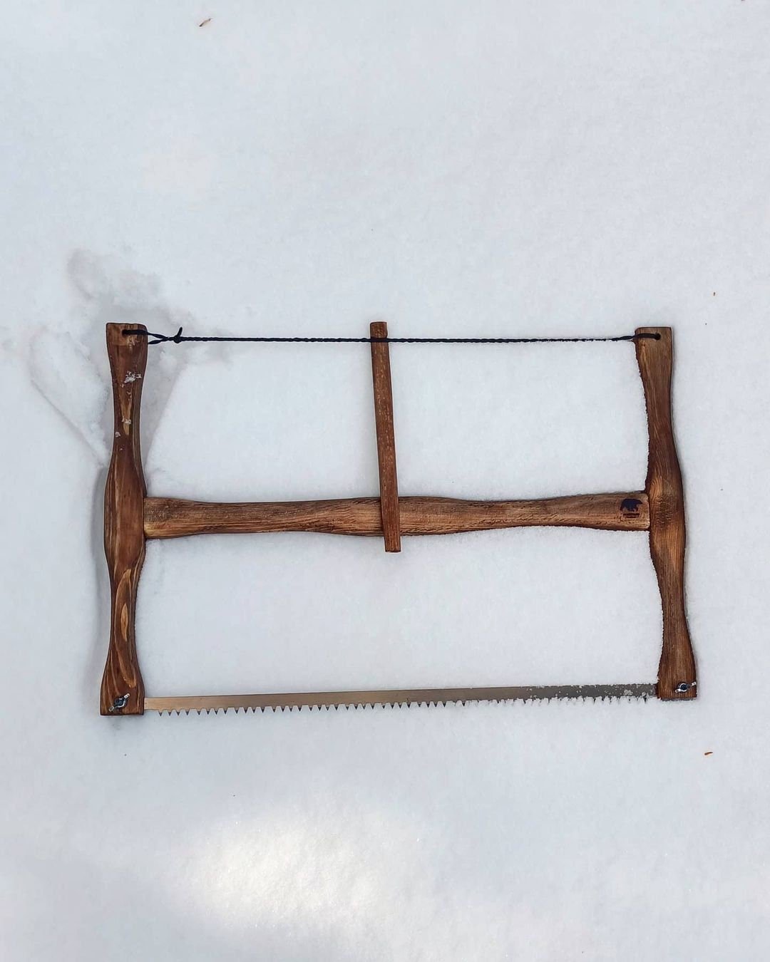 Bushcraft Handmade Bucksaw, Swedish Bow Saw,  Easy and safe to carry when folded.  99percenthandmade   