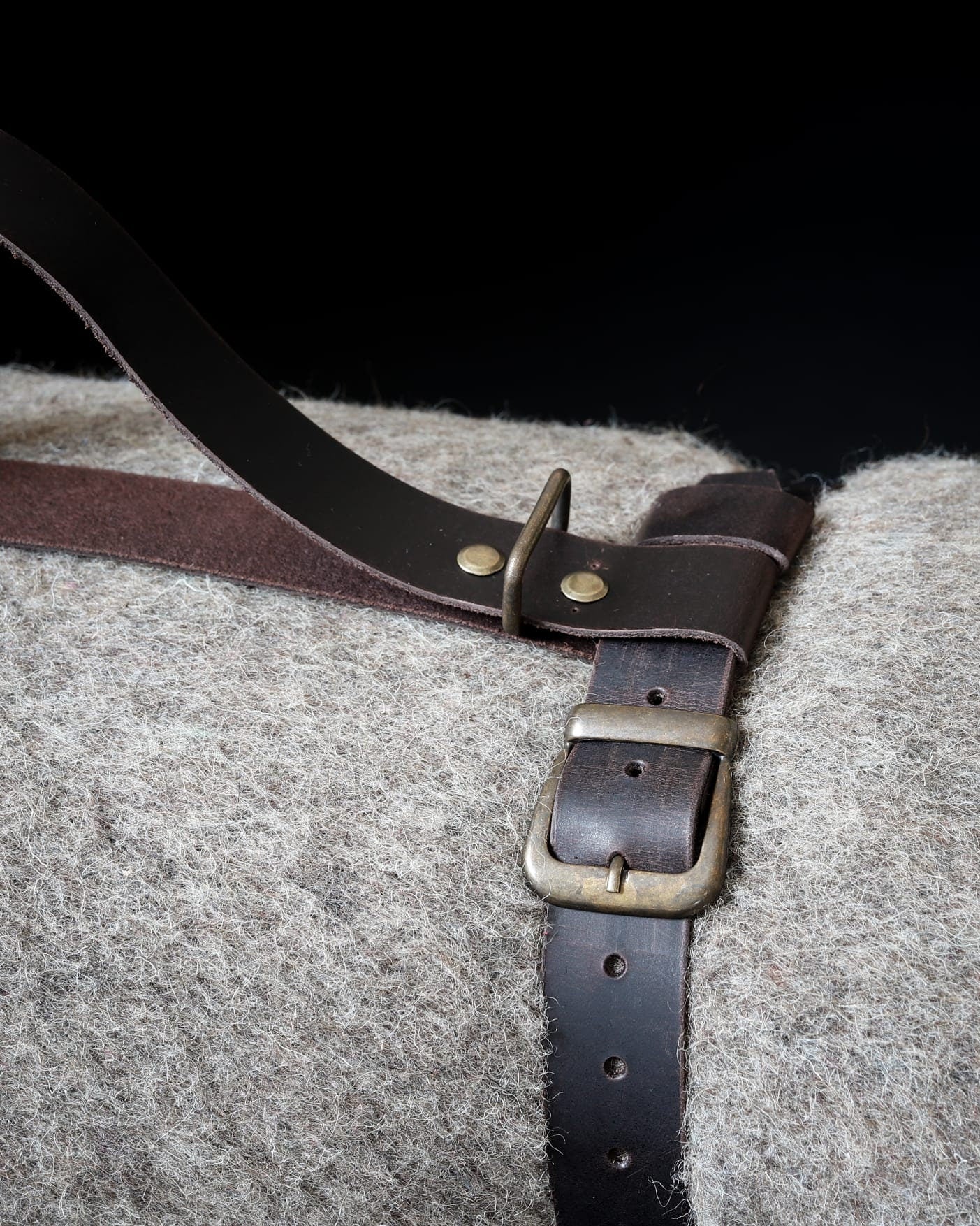 Bushcraft Wool Blanket, Sleeping Bag, Handmade Leather Strap, Camping Gear, Protect Btw -15, Survival Tool, First Aid Kit Wool | Ground Mat Blanket 99percenthandmade   