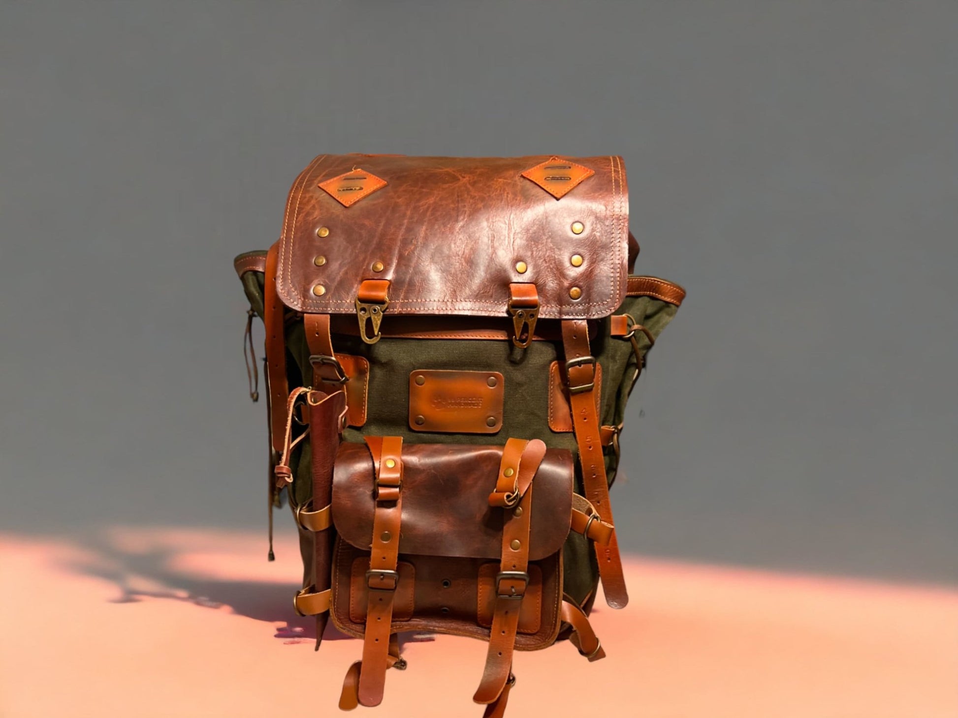 50 L | Canvas Leather Backpack | Daily Use | Bushcraft, Travel, Camping, Hunting, Fishing, Sport bag 99percenthandmade 50 L | Canvas Leather Backpack | Daily Use | Bushcraft, Travel, Camping, Hunting, Fishing, Sport bag 99percenthandmade