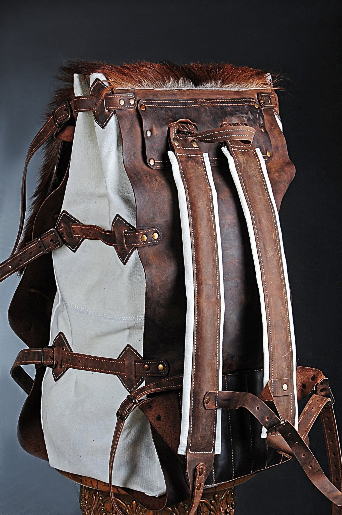 Camping Backpack | Camping Backpacks | Handmade Waxed Canvas and Leather Backpack for Travel, Camping, Hiking, Bushcraft | 30 liter to 80 liter bushcraft - camping - hiking backpack 99percenthandmade   