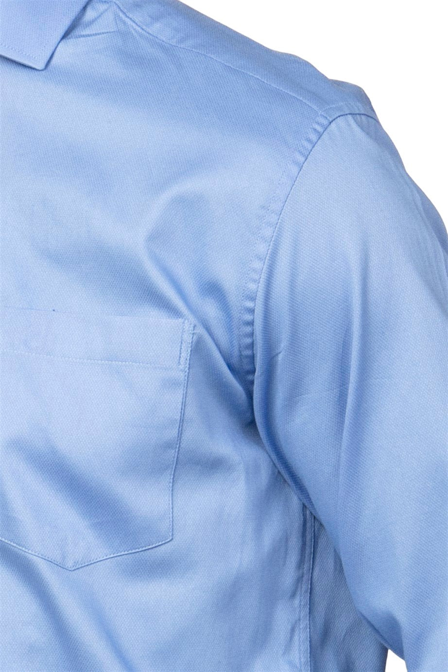Classic Fit Blue Long Sleeve Cotton Shirt 99percenthandmade   