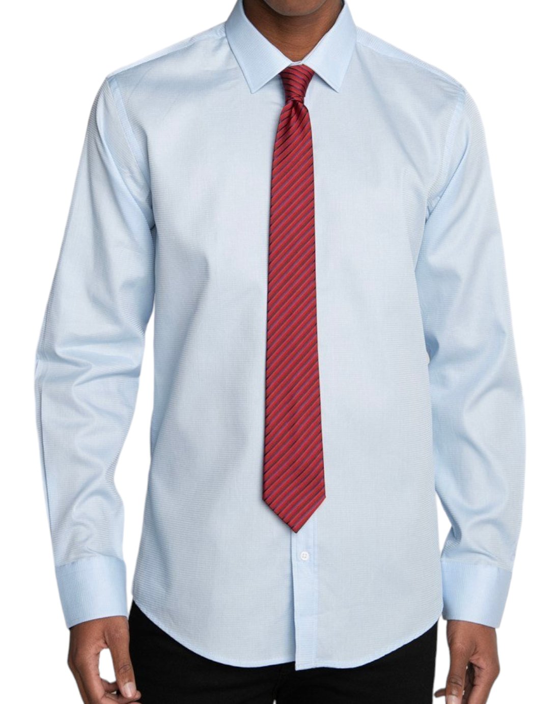 Classic Fit Blue Long Sleeve Cotton Texture Shirt 99percenthandmade   