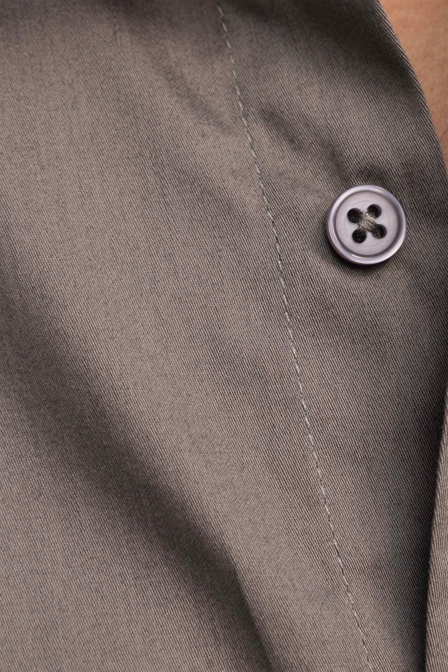 Classic Fit Grey Sleeve Cotton Shirt 99percenthandmade   