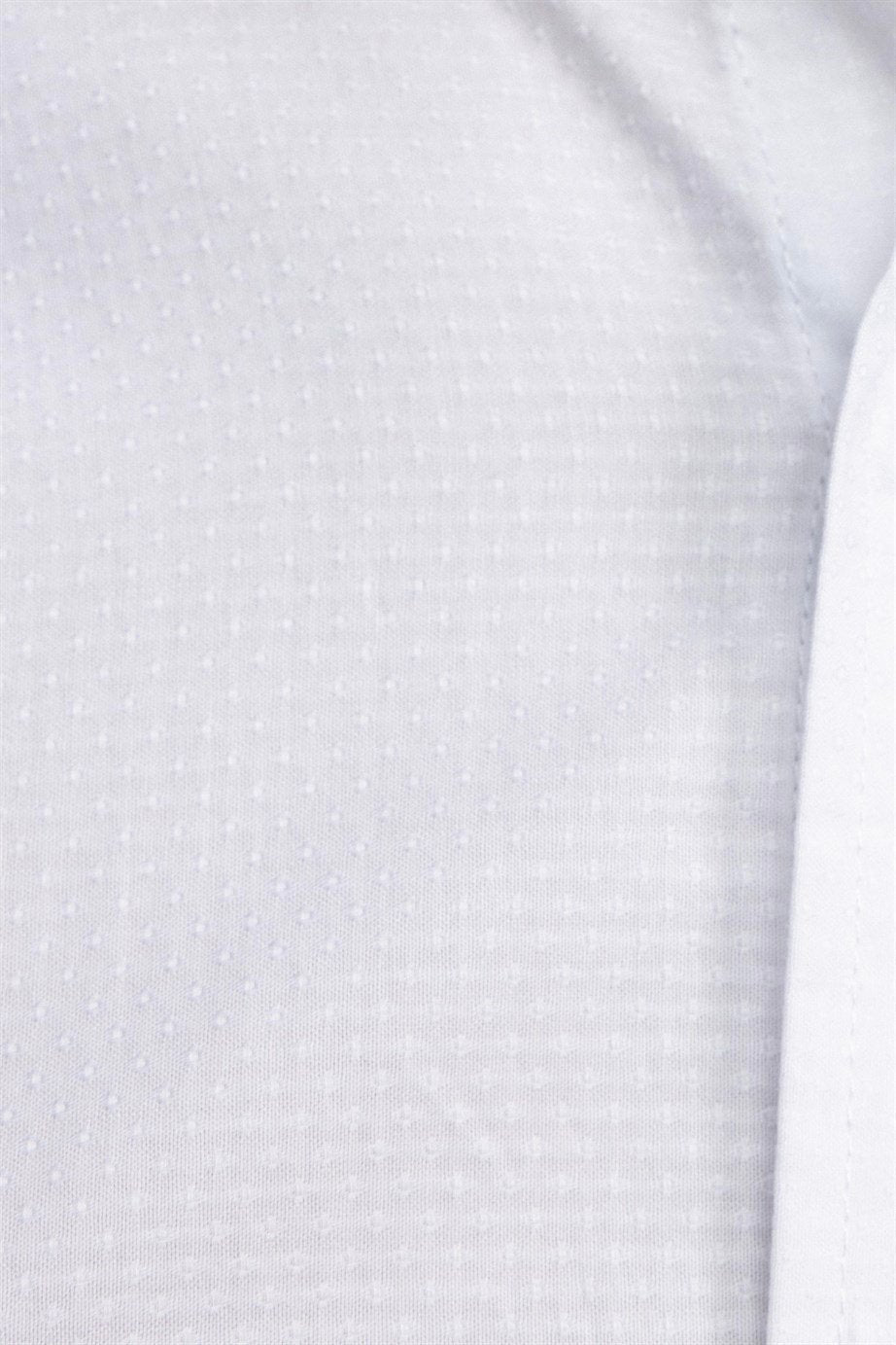 Classic Fit White Long Sleeve Cotton Texture Shirt 99percenthandmade   