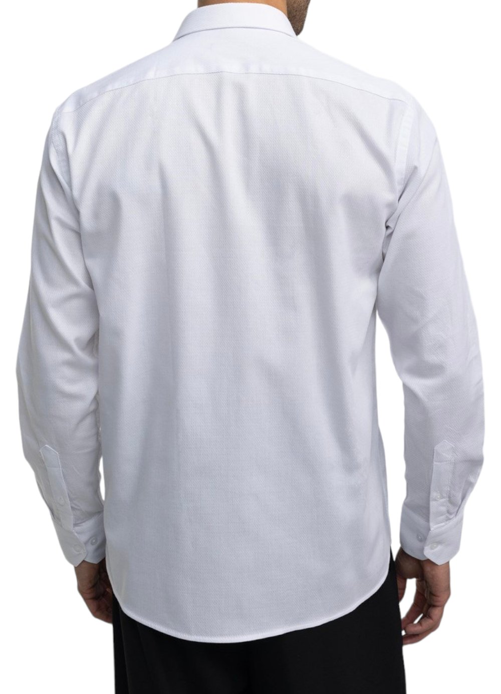 Classic Fit White Sleeve Cotton Shirt 99percenthandmade   