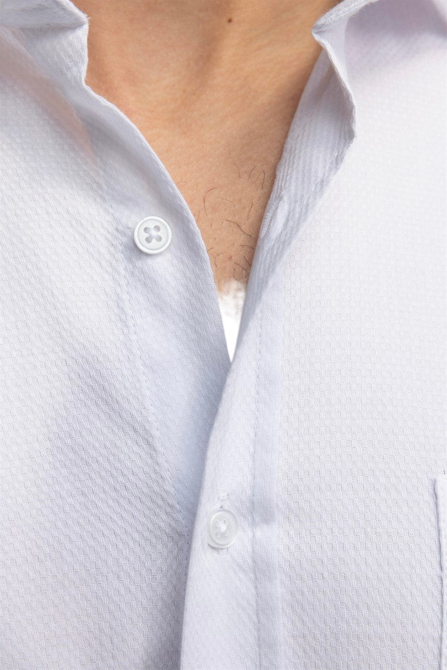 Classic Fit White Sleeve Cotton Shirt 99percenthandmade   