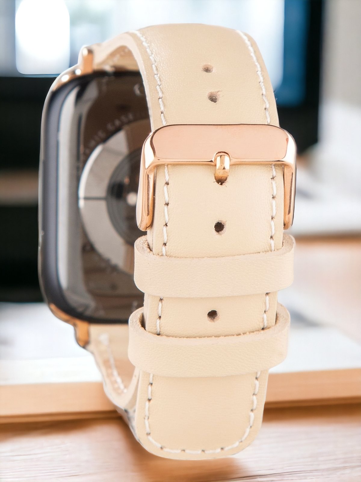 Cream Leather Apple Watch Extra Strap  99percenthandmade   