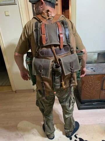 Custom Leather and Waxed Canvas  Backpack for Travel bag, Camping bag, military bag  | 37 to 40 Liter | Personalization  for your request bushcraft - camping - hiking backpack 99percenthandmade   