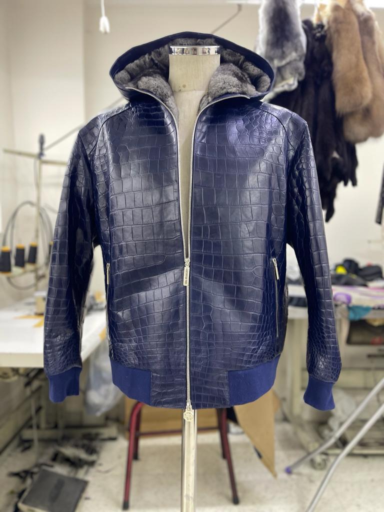 Exotic Leather | Real Crocodile Leather | Different Type Options |  Leather Jacket | Tailored to Your Size | Jacket 99percenthandmade   