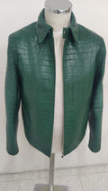 Exotic Leather | Real Crocodile Leather | Different Type Options |  Leather Jacket | Tailored to Your Size | Jacket 99percenthandmade   