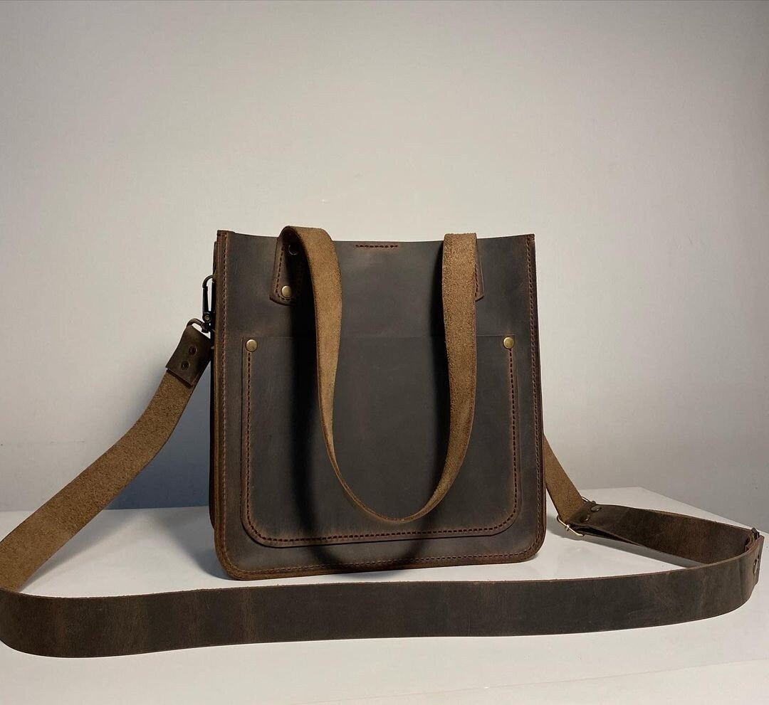 Genuine Leather Limited Handmade Bag Special Designer design with wallet on your name | For Special Discont PM Me  99percenthandmade   