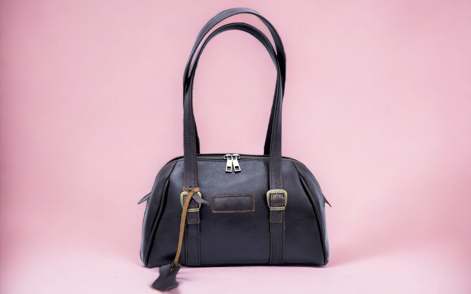 Genuine Leather Mini Shoulder Bag 7 Color  99percenthandmade Black  