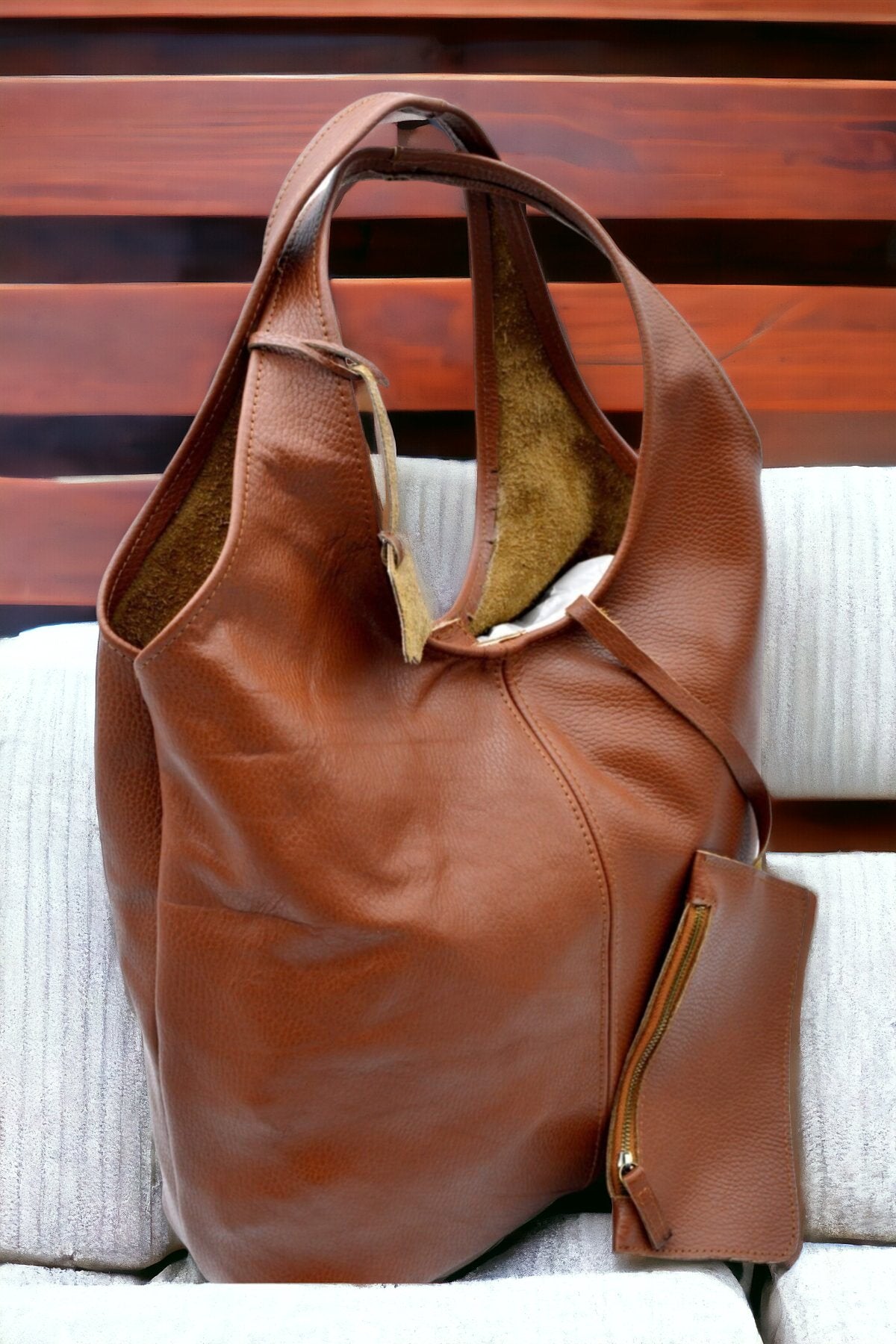 Genuine Leather Shoulder Bag - 9 Color Options  99percenthandmade   