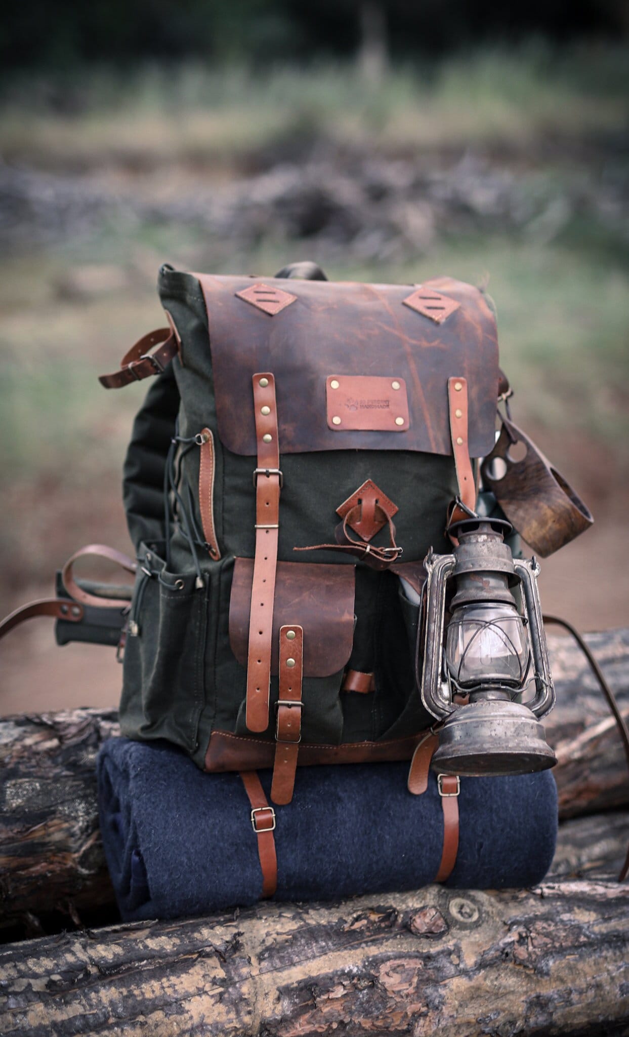 Green Brown Black Hiking Backpack 30 Liter to 80 Liter options waxed c Green Brown Black Hiking Backpack 30 Liter to 80 Liter options waxed c