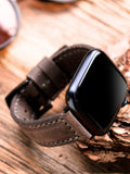 Grey Leather Apple Watch Extra Strap  99percenthandmade   