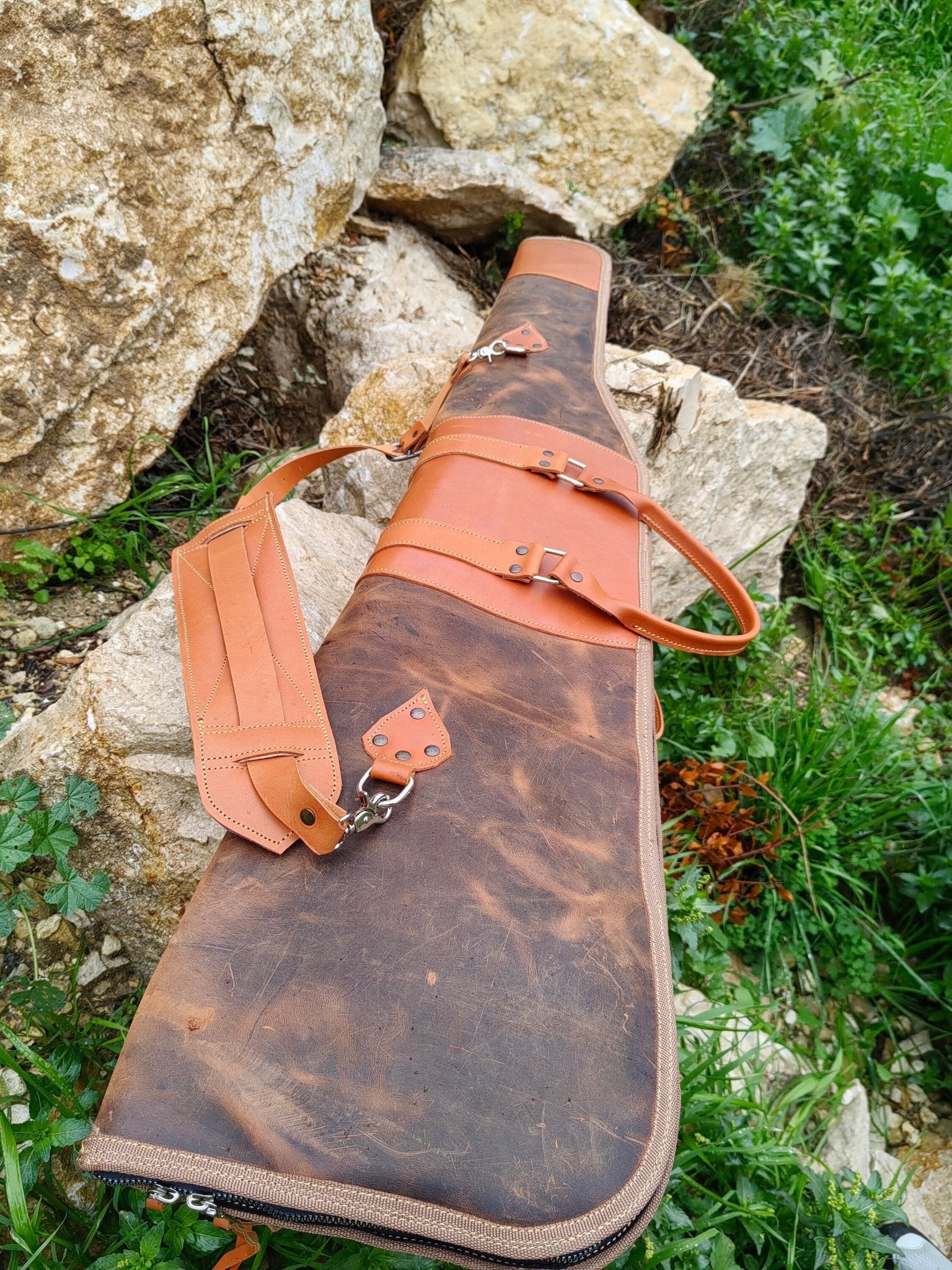 backpack rifle scabbard leather Outfitters Supply Premium Contoured Scabbard, Right or Left Bolt Action Premolding eliminates the need to force a rifle into the leather scabbard Gun Holster Backpack With Rifle
