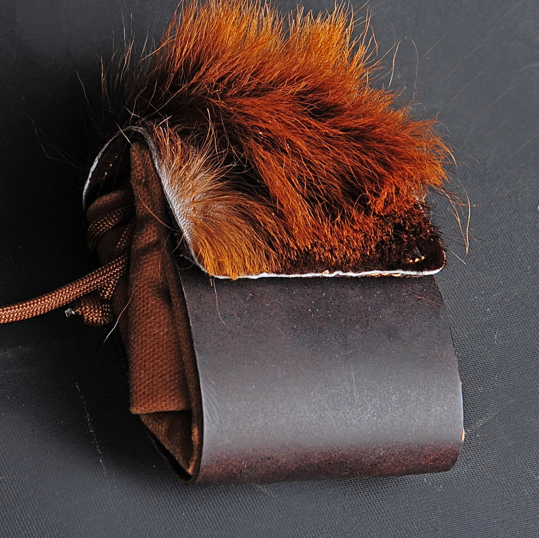 Handmade Bushcraft Foraging Bag With Goat Skin Details, Survival kit, Gift for dad, gift for him, Craftman, Forrest bag  99percenthandmade   