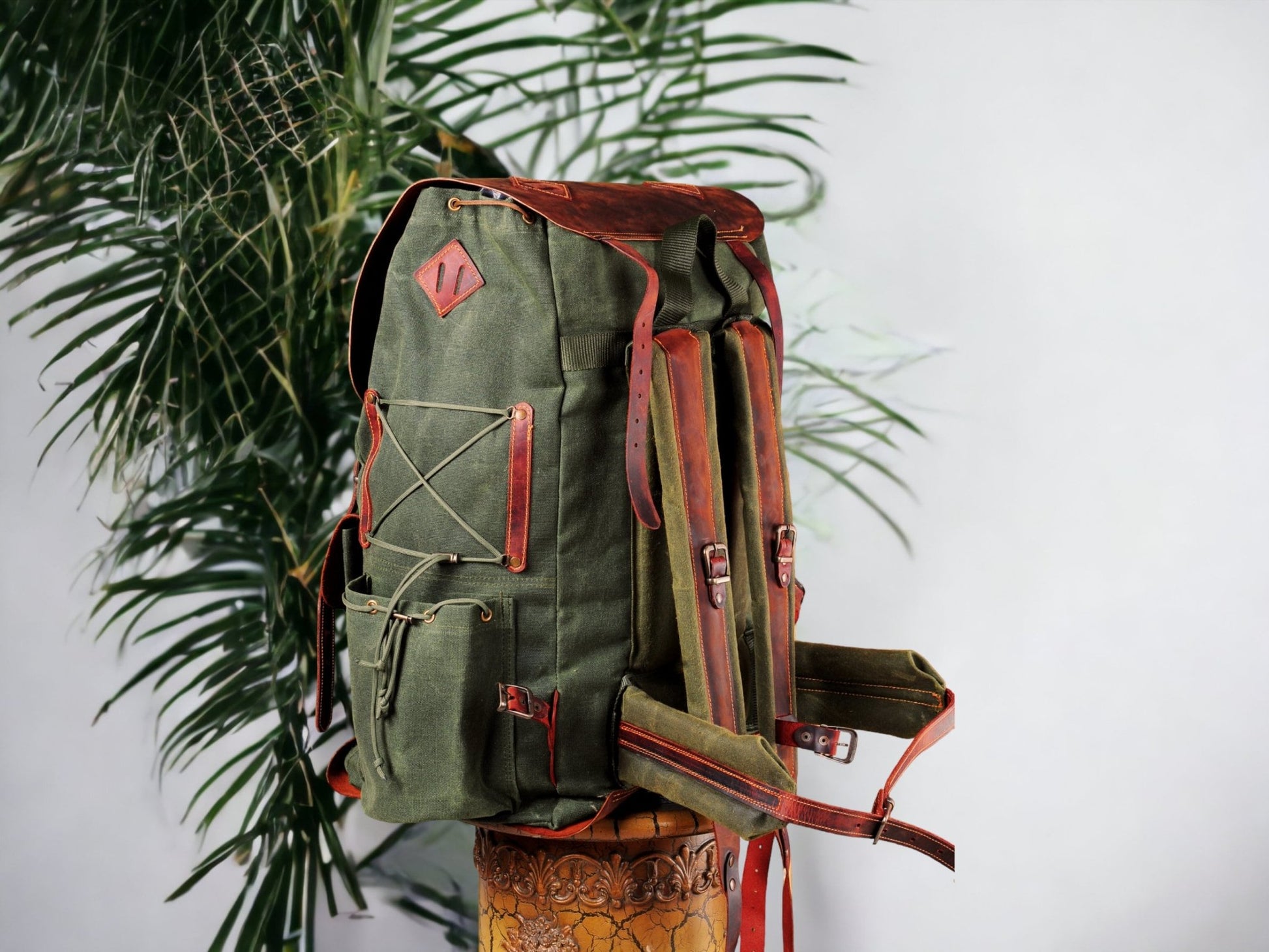 Handmade | Camping Backpack | Hiking Backpack | Bushcraft Backpack | Travel Backpack | Canvas Leather | Camping, Hiking, Bushcraft, Travel  99percenthandmade   