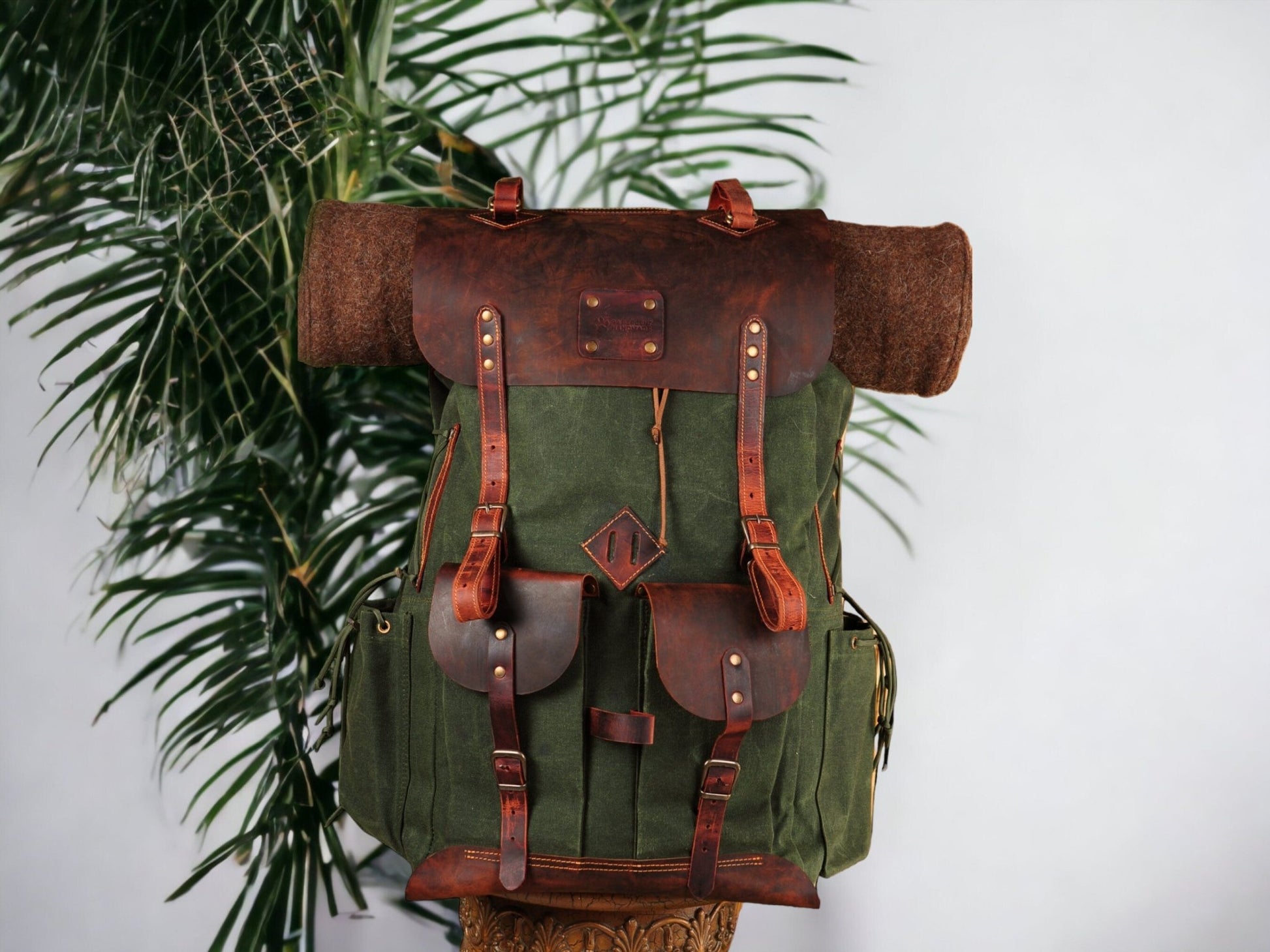 Handmade | Camping Backpack | Hiking Backpack | Bushcraft Backpack | Travel Backpack | Canvas Leather | Camping, Hiking, Bushcraft, Travel  99percenthandmade   