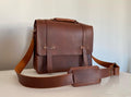 Handmade Grain Leather Crossbody Briefcase with 2 Colour, Messenger bag, Lawyer's Bag, Personalized Handbag, Work Bag , Gift For Him | 38 Cm  99percenthandmade   