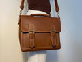 Handmade Grain Leather Crossbody Briefcase with 3 Colour, Messenger bag, Lawyer's Bag, Personalized Handbag, Work Bag , Gift For Him | 32 Cm  99percenthandmade   