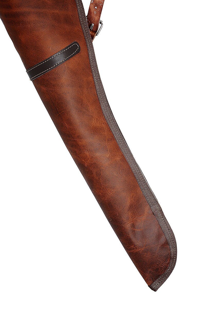 Handmade Leather and Canvas or Full Leather Rifle Shotgun Bag, 40 inch to 60 inch options  99percenthandmade   