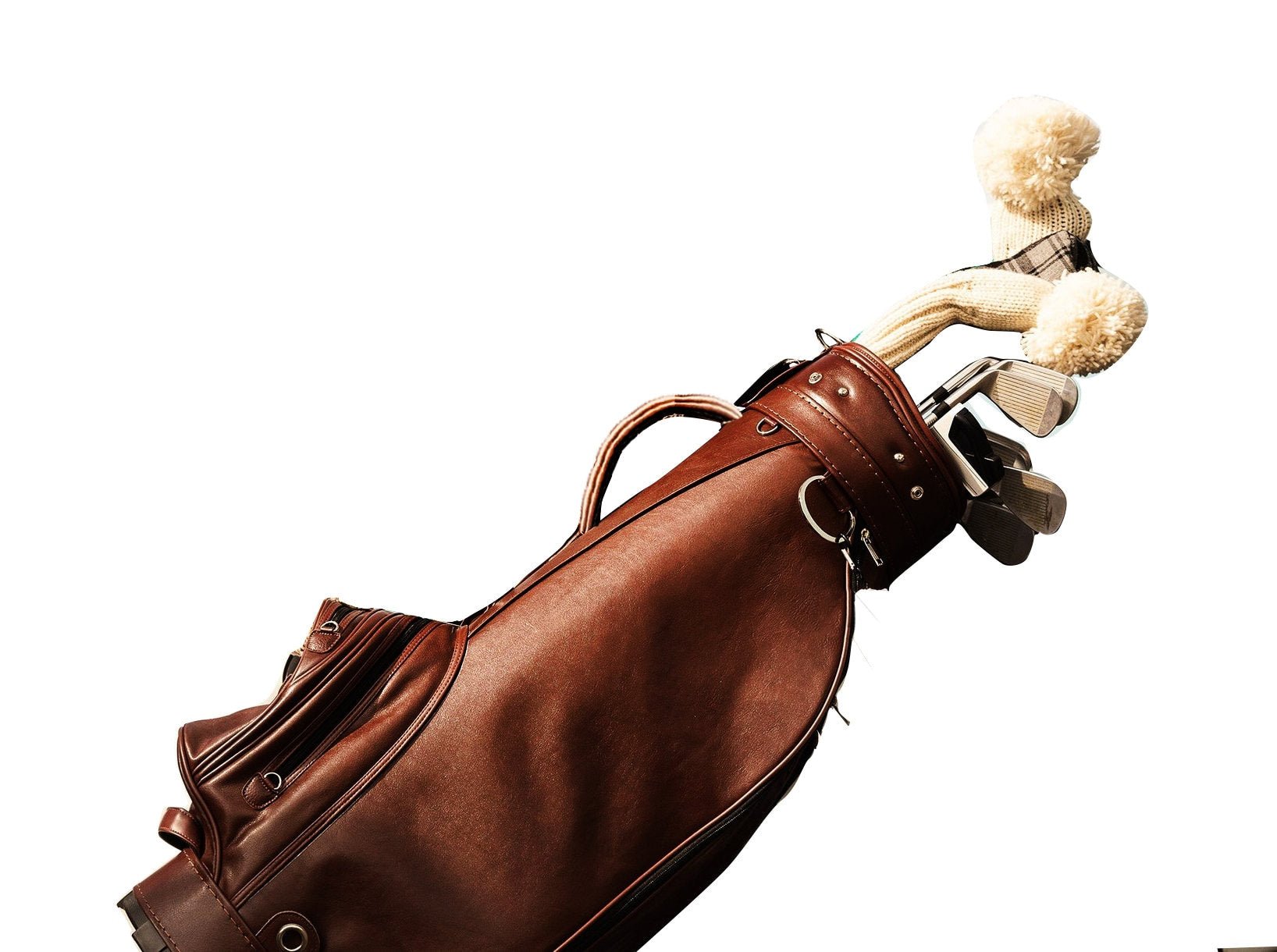 Handmade Leather and Canvas Golf Bag, Golf Stand, Sunday Bag –  99percenthandmade