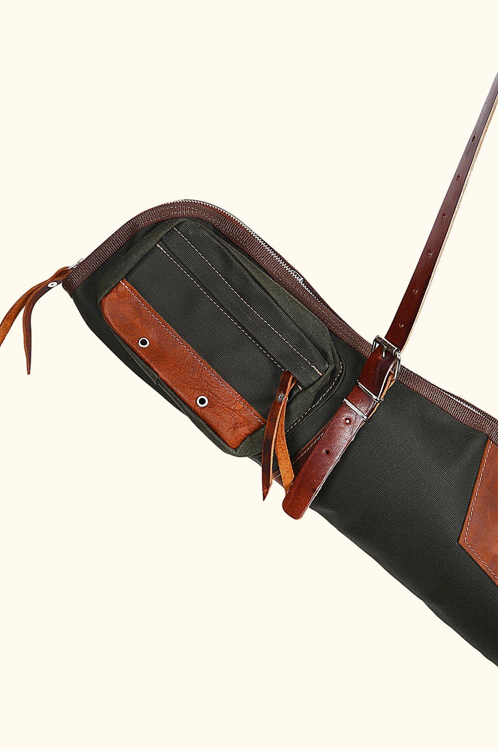 Handmade | Leather Shotgun Bag | Canvas Shotgun Bag | Waxed Canvas  | Leather | Shotgun Bag | Hunting | Shotgun | Gun case | Personalization  99percenthandmade   