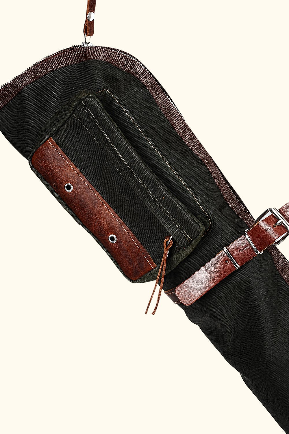Handmade | Leather Shotgun Bag | Canvas Shotgun Bag | Waxed Canvas  | Leather | Shotgun Bag | Hunting | Shotgun | Gun case | Personalization bushcraft - camping - hiking backpack 99percenthandmade   