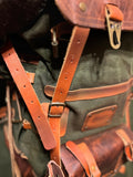 Handmade | Waxed Canvas Backpack | 50 L | Leather Backpack | Daily Use | Bushcraft, Travel, Camping, Hunting, Fishing, Sports bag  99percenthandmade   