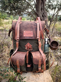 Hiking Backpack | Camping Backpack | Buschraft Backpack | Extra large | Leather | Canvas Backpack | Camping, Hunting, Bushcraft, Travel  99percenthandmade   