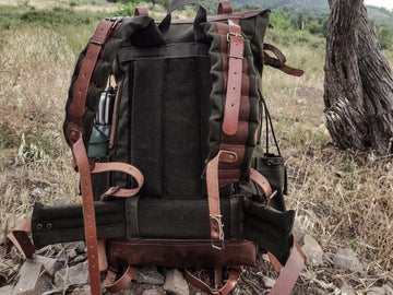 Hiking Backpack | Camping Backpack | Buschraft Backpack | Extra large | Leather | Canvas Backpack | Camping, Hunting, Bushcraft, Travel  99percenthandmade   